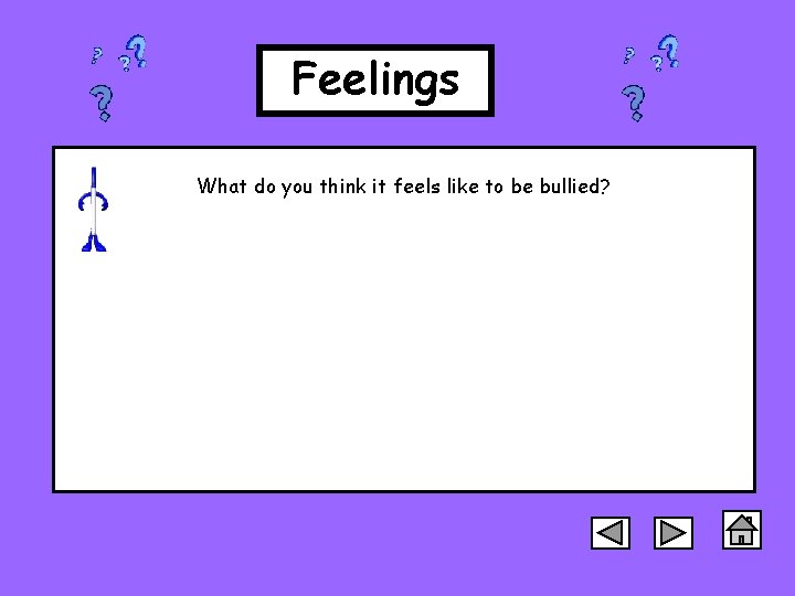 Feelings What do you think it feels like to be bullied? 