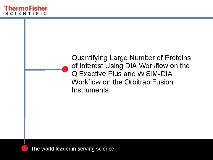 Quantifying Large Number of Proteins of Interest Using DIA Workflow on the Q Exactive