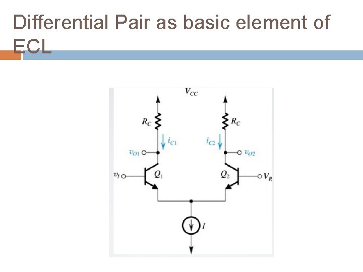 Differential Pair as basic element of ECL 