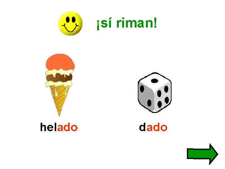 ¡sí riman! helado dado 