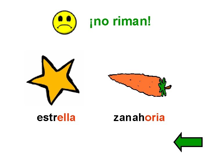 ¡no riman! estrella zanahoria 