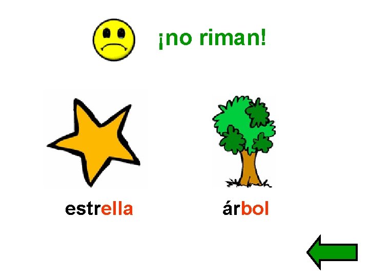 ¡no riman! estrella árbol 