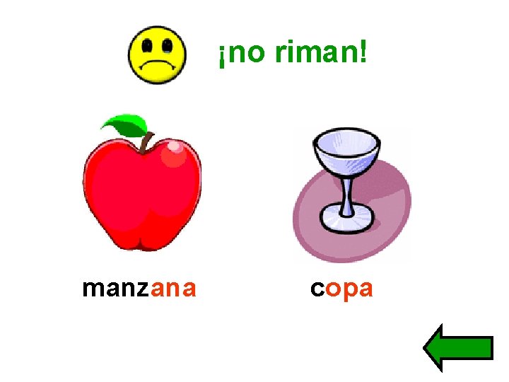¡no riman! manzana copa 