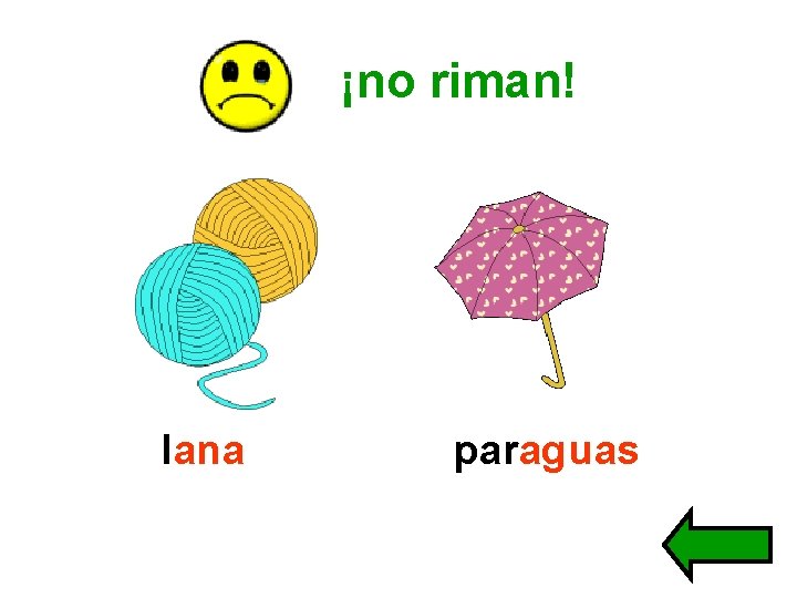 ¡no riman! lana paraguas 