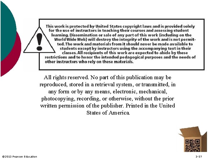 All rights reserved. No part of this publication may be reproduced, stored in a