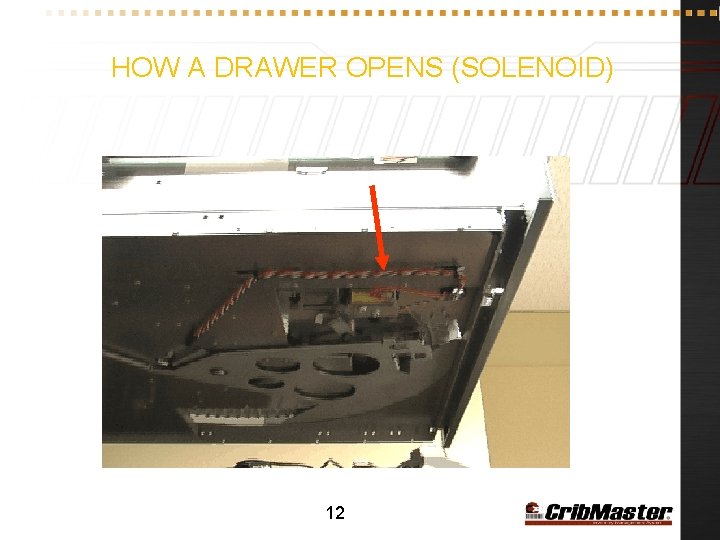 HOW A DRAWER OPENS (SOLENOID) 12 
