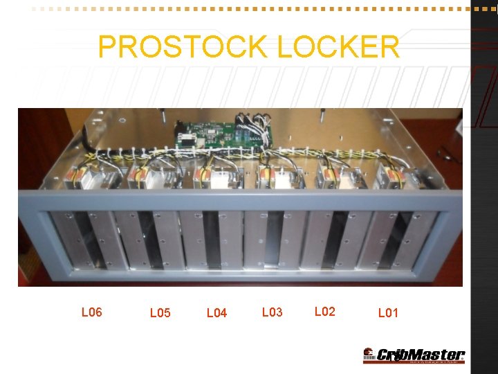 PROSTOCK LOCKER L 06 L 05 L 04 L 03 L 02 L 01