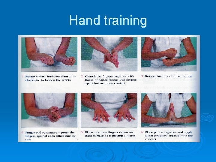 Hand training 
