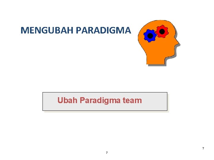 MENGUBAH PARADIGMA Ubah Paradigma team 7 7 