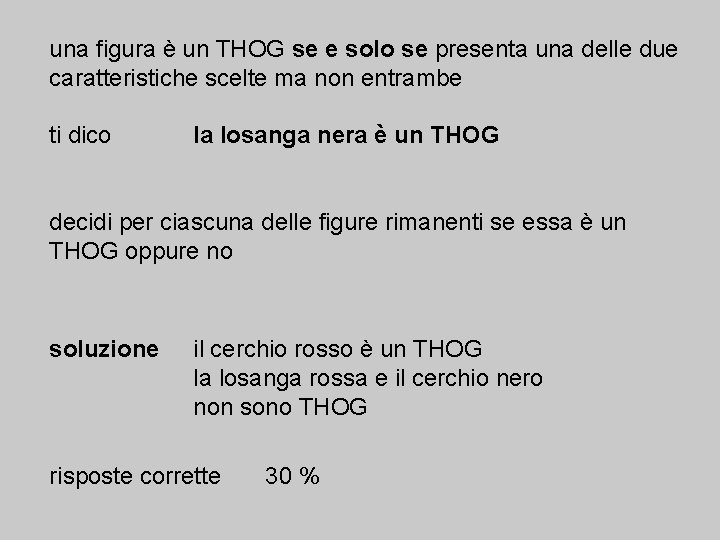 una figura è un THOG se e solo se presenta una delle due caratteristiche