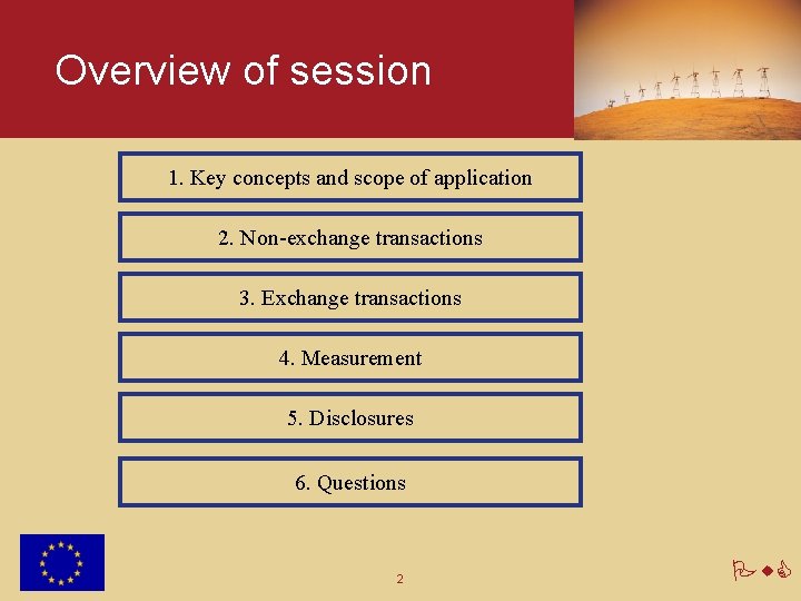 Overview of session 1. Key concepts and scope of application 2. Non-exchange transactions 3.