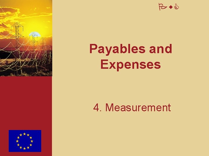 Pw. C Payables and Expenses 4. Measurement 
