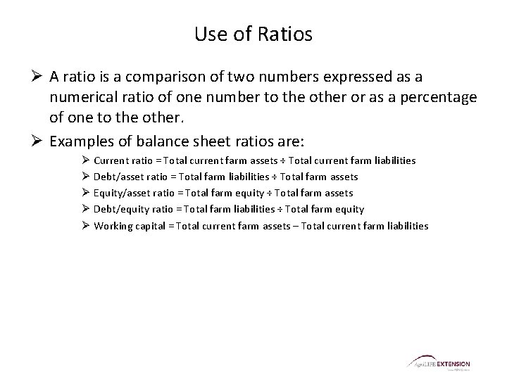 Use of Ratios Ø A ratio is a comparison of two numbers expressed as