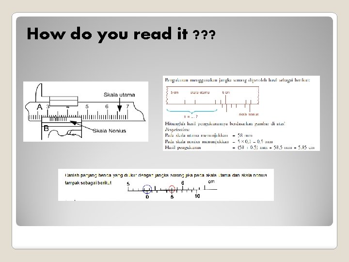 How do you read it ? ? ? 