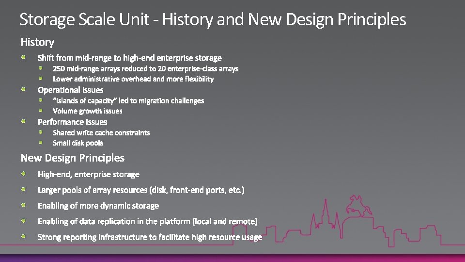 Storage Scale Unit - History and New Design Principles 