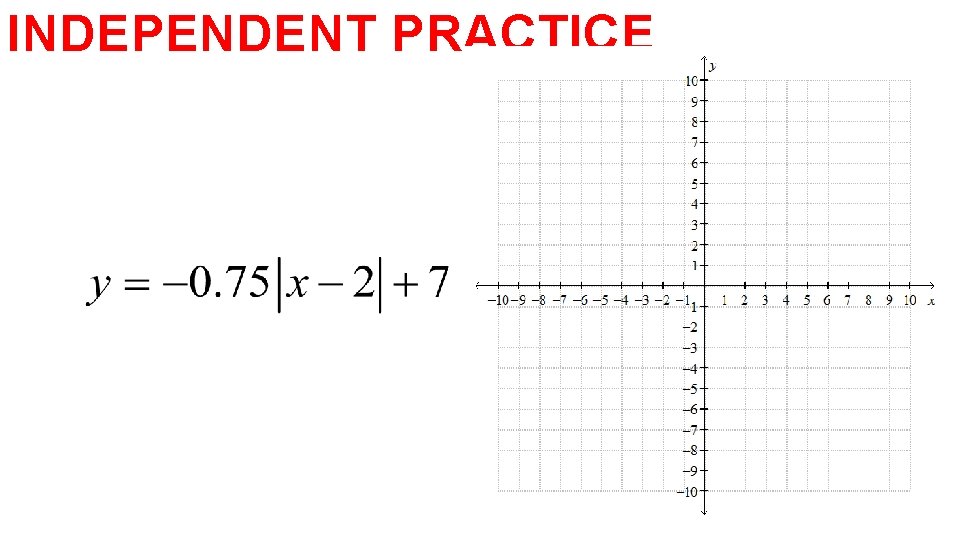 INDEPENDENT PRACTICE 