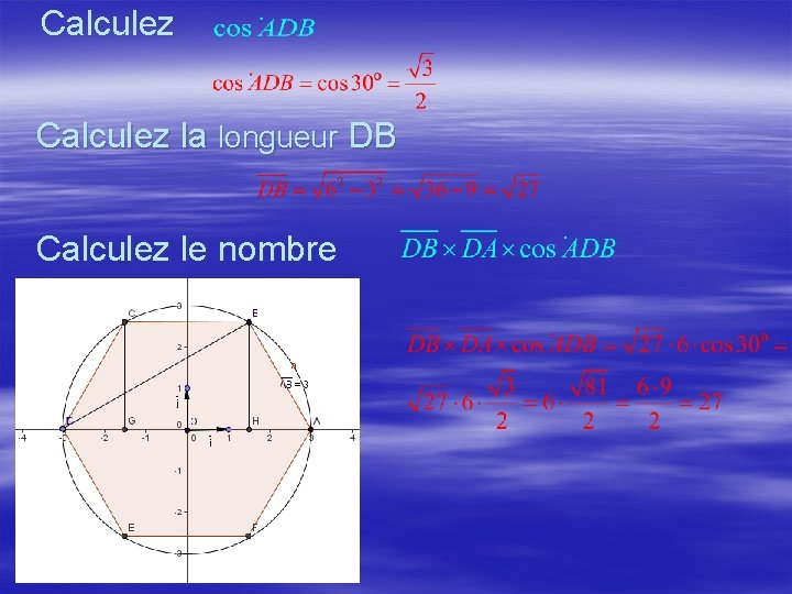 Calculez la longueur DB Calculez le nombre 