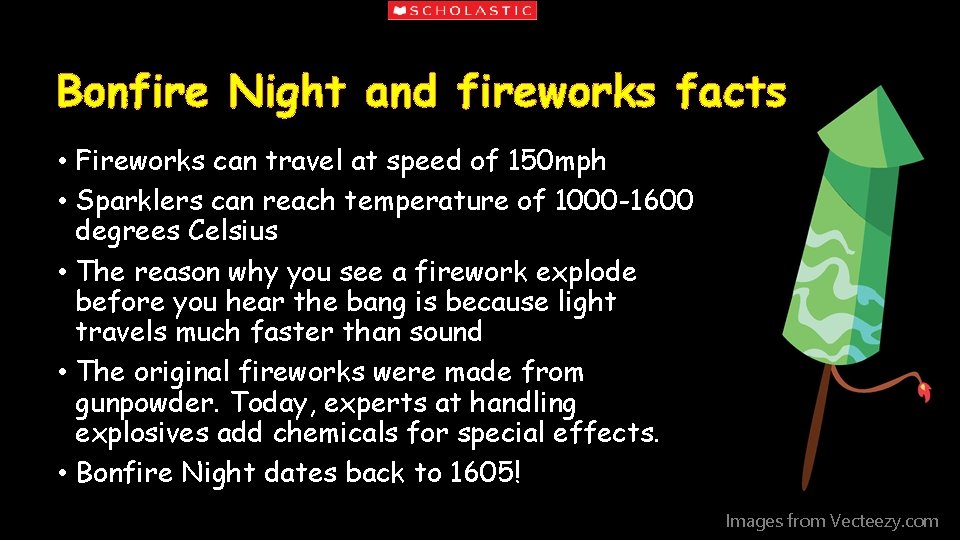 Bonfire Night and fireworks facts • Fireworks can travel at speed of 150 mph