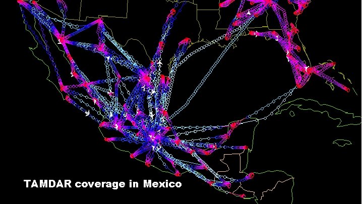 TAMDAR coverage in Mexico 