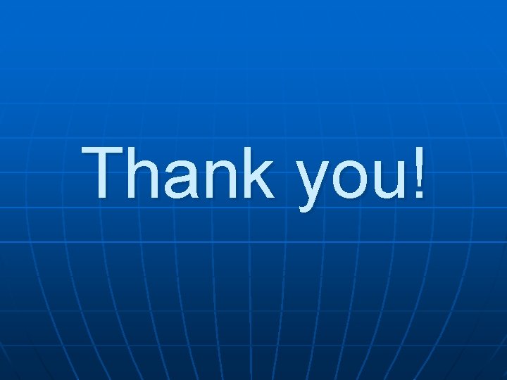 Thank you! Thank you!