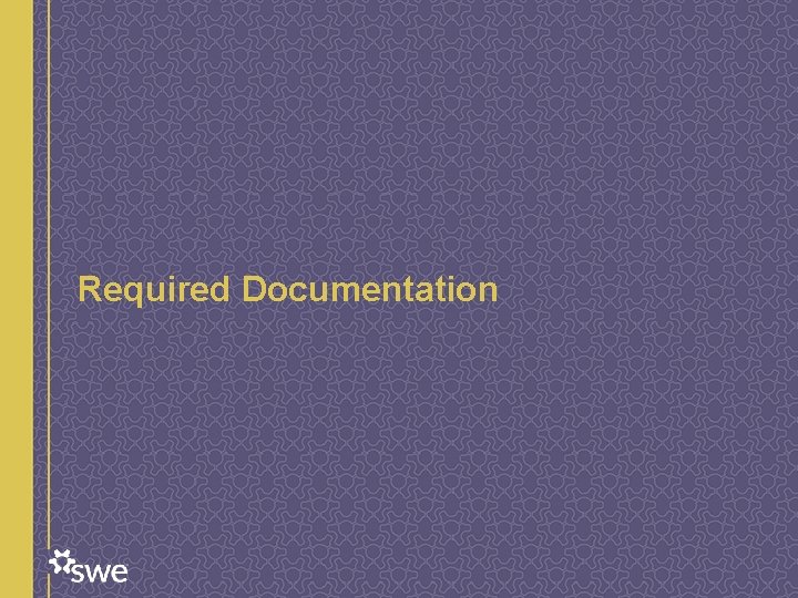 Required Documentation 