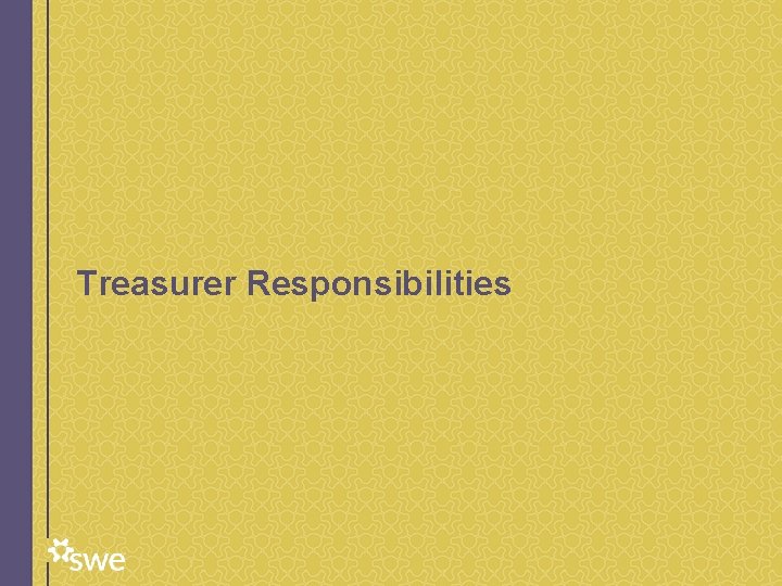 Treasurer Responsibilities 