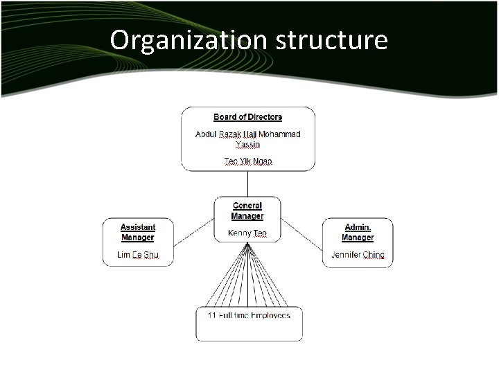 Organization structure 