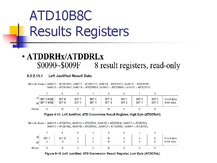 ATD 10 B 8 C Results Registers 