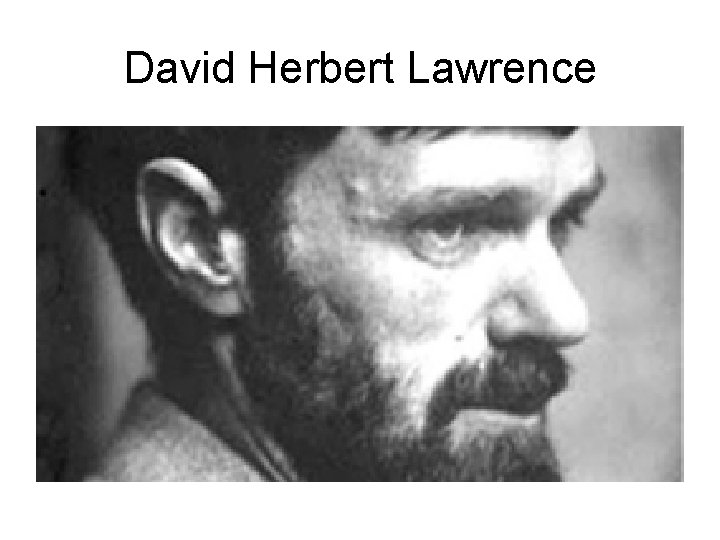 David Herbert Lawrence 