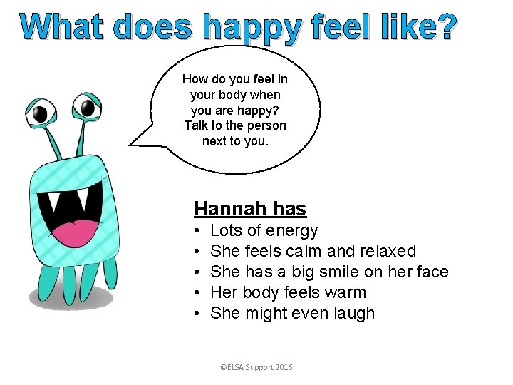 What does happy feel like? How do you feel in your body when you