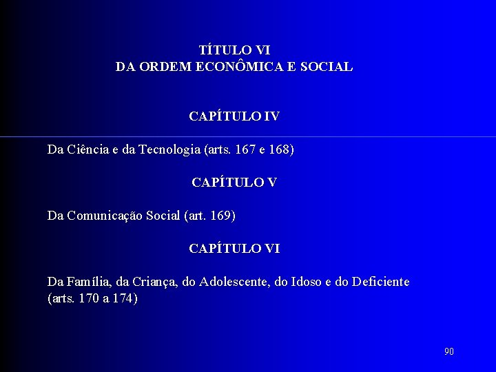TÍTULO VI DA ORDEM ECONÔMICA E SOCIAL CAPÍTULO IV Da Ciência e da Tecnologia