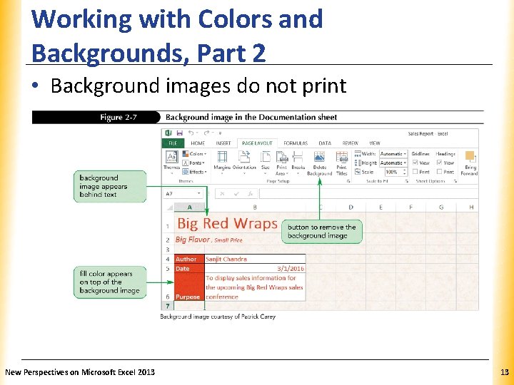 Working with Colors and Backgrounds, Part 2 XP • Background images do not print