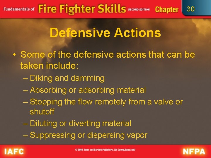 30 Defensive Actions • Some of the defensive actions that can be taken include: 30 Defensive Actions • Some of the defensive actions that can be taken include:
