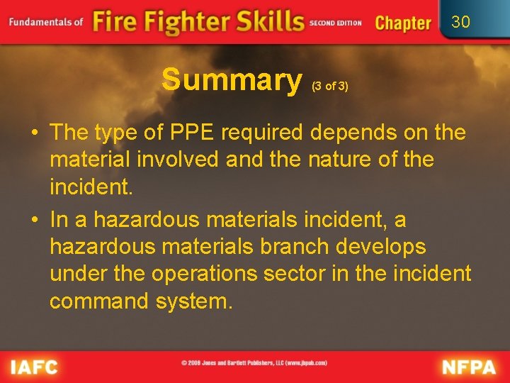 30 Summary (3 of 3) • The type of PPE required depends on the 30 Summary (3 of 3) • The type of PPE required depends on the