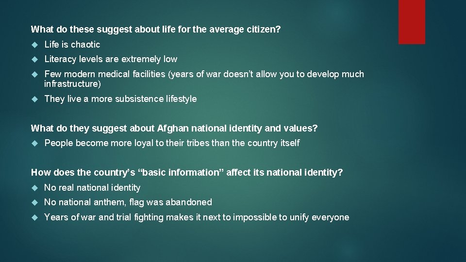 What do these suggest about life for the average citizen? Life is chaotic Literacy