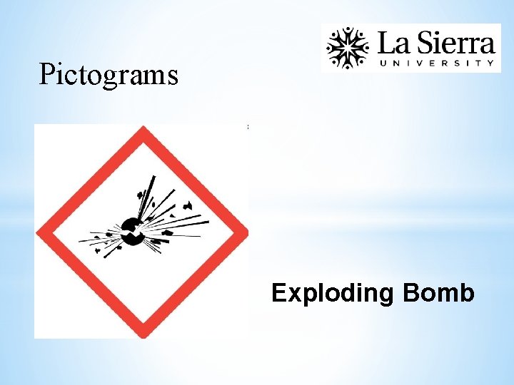 Pictograms Exploding Bomb 