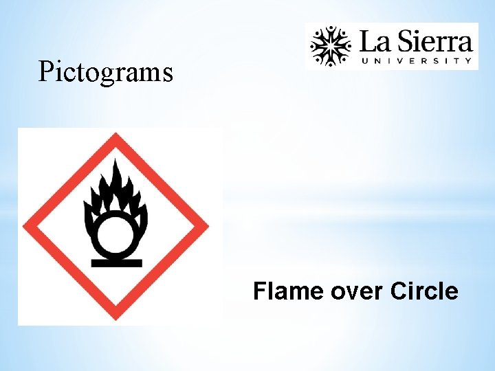  Pictograms Flame over Circle 