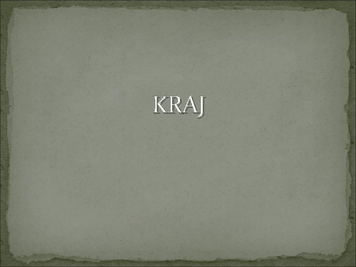 KRAJ 