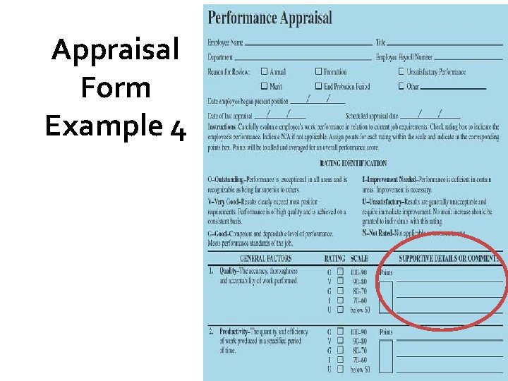 Appraisal Form Example 4 