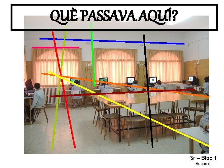 QUÈ PASSAVA AQUÍ? 3 r – Bloc 1 Sessió 5 