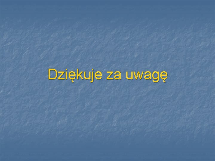 Dziękuje za uwagę 