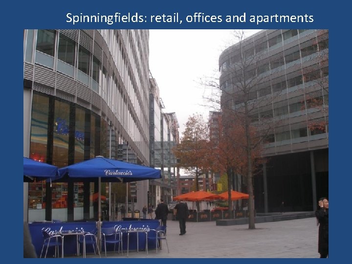Spinningfields: retail, offices and apartments 