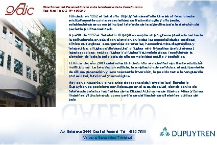 Obra Social del Personal Directivo de la Industria de la Construcción Reg. Nac. I.