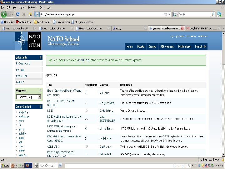 NATO/EU Unclassified Rel Pf. P NATO School 