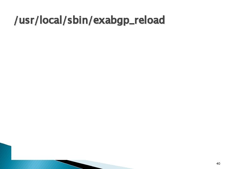 /usr/local/sbin/exabgp_reload 40 