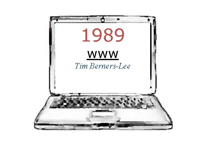 1989 www Tim Berners-Lee 