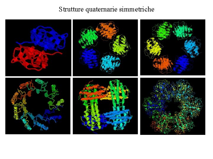 Strutture quaternarie simmetriche 