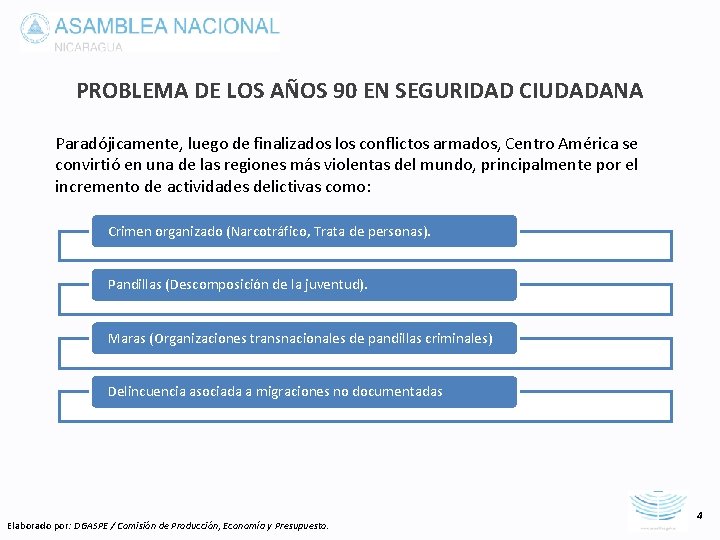 PRESENTACIN SEGURIDAD CIUDADANA EN CENTROAMRICA Y EL CARIBE