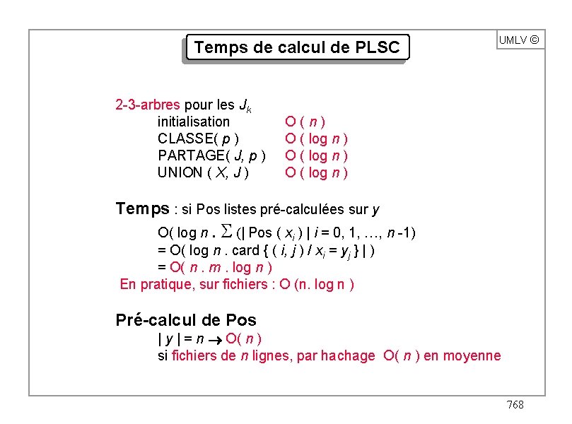 Temps de calcul de PLSC 2 -3 -arbres pour les Jk initialisation CLASSE( p