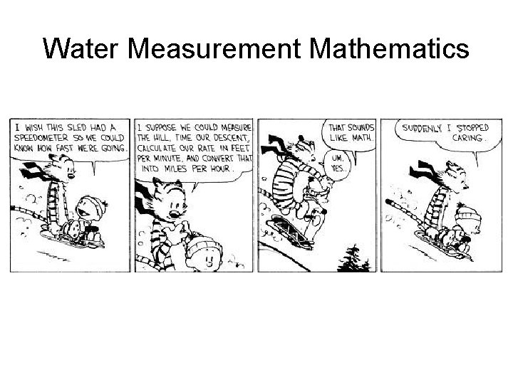 Water Measurement Mathematics 